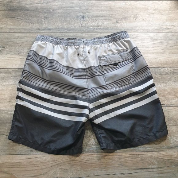 Men Kirkland Signature Swim Trunk Striped Elastic Waist 36 In Drawstring Size XL - Picture 5 of 6